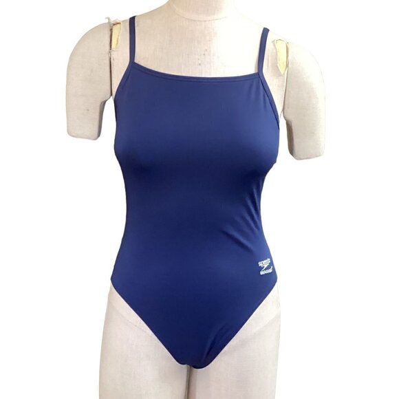 Speedo Endurance+ 1-Piece Swimsuit Style 7719729 Blue Sz 8/34 #122W - Picture 1 of 9